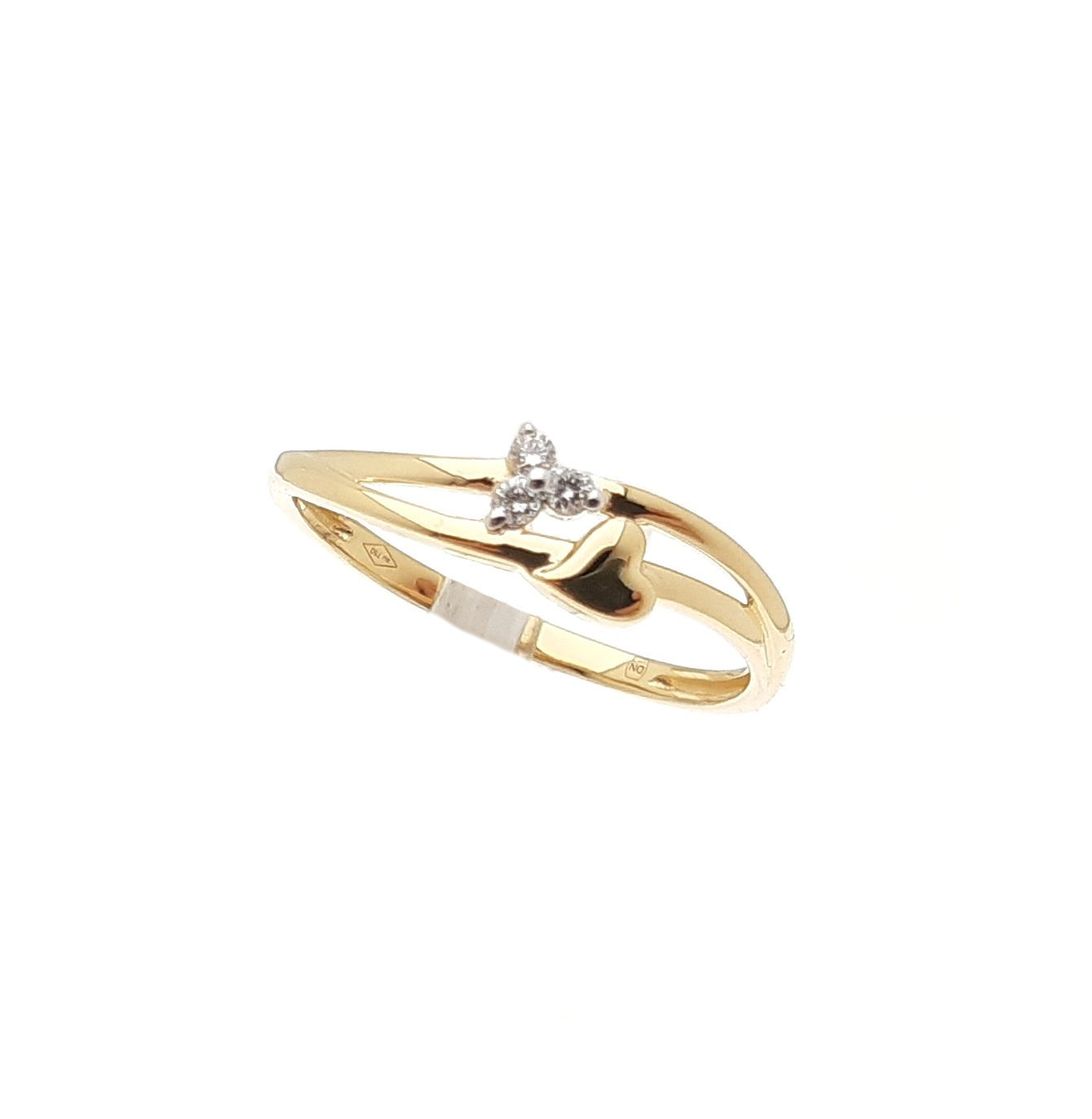 Bague or jaune diamants