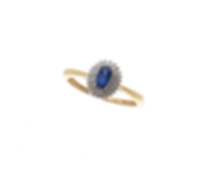 Bague or jaune Saphir et Diamants