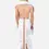 Thumbnail: Mens White Panchakacham with Angavasthram Pink Fancy Border Alankar (9+5) 2