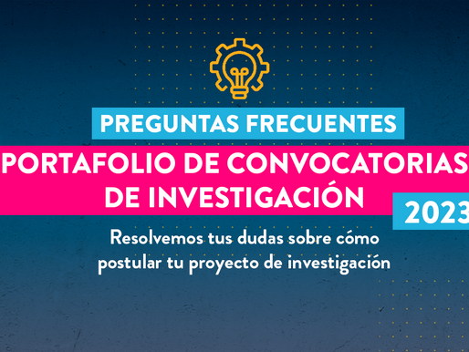 Preguntas frecuentes del portafolio de convocatorias de investigación 2023