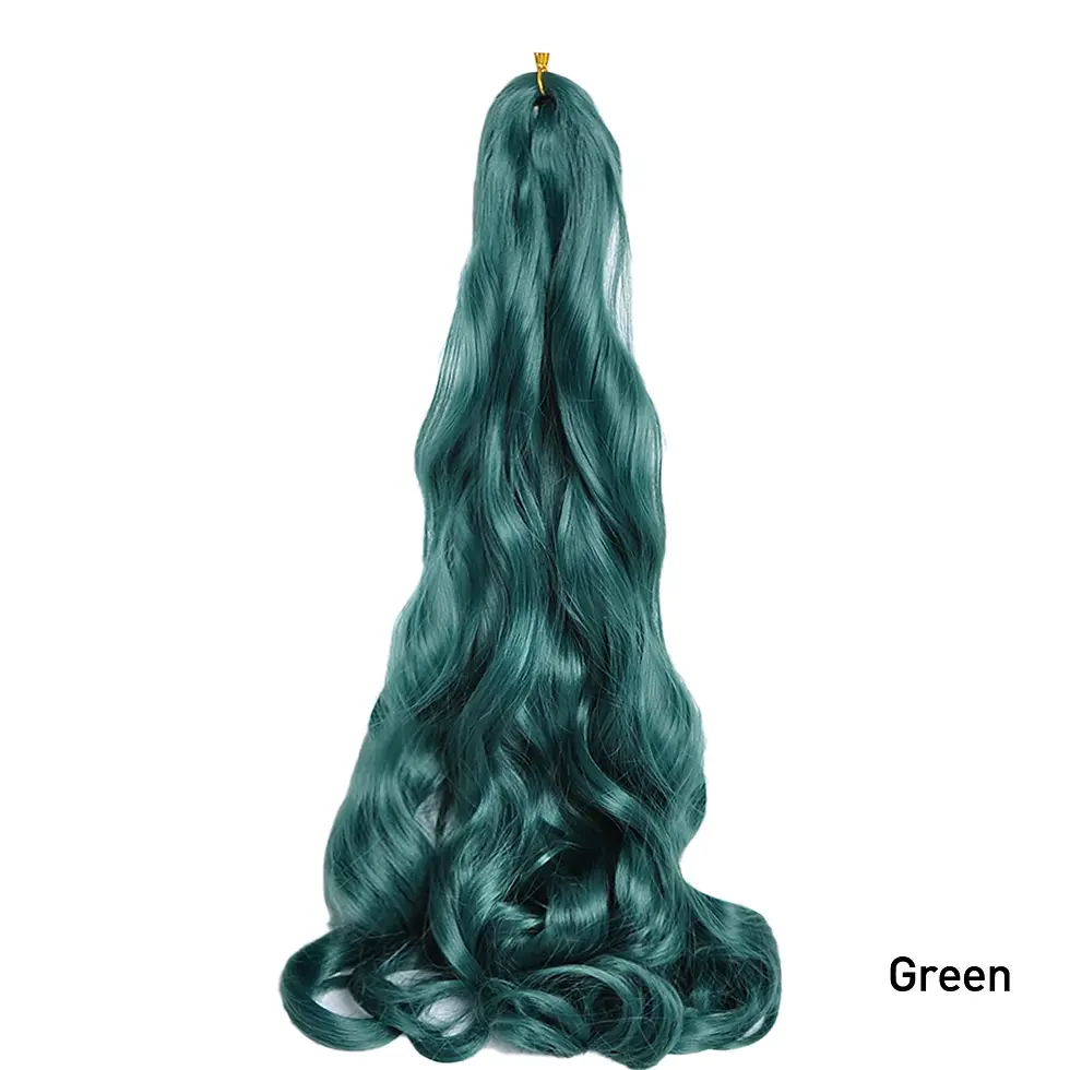 Thumbnail: French Curls Braiding Hair Extensions Synthetic Hair Loose Wave Spiral Curl