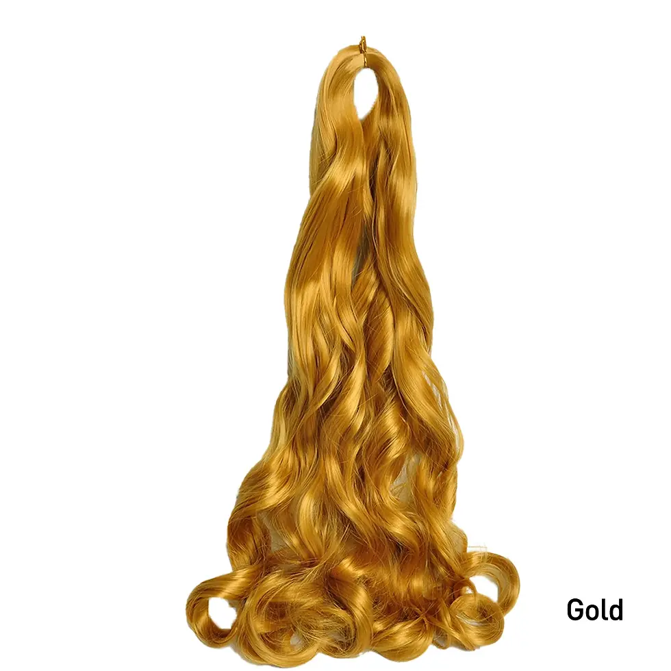 Thumbnail: French Curls Braiding Hair Extensions Synthetic Hair Loose Wave Spiral Curl