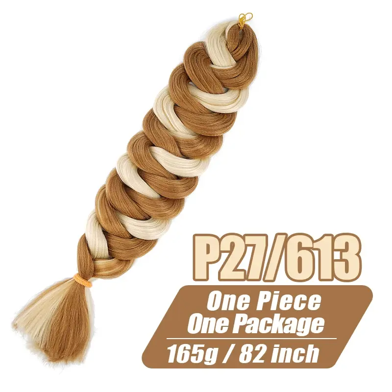 Thumbnail: 82 Inch Long Kanekalon Jumbo Braiding Hair Synthetic Braids Crochet Hair