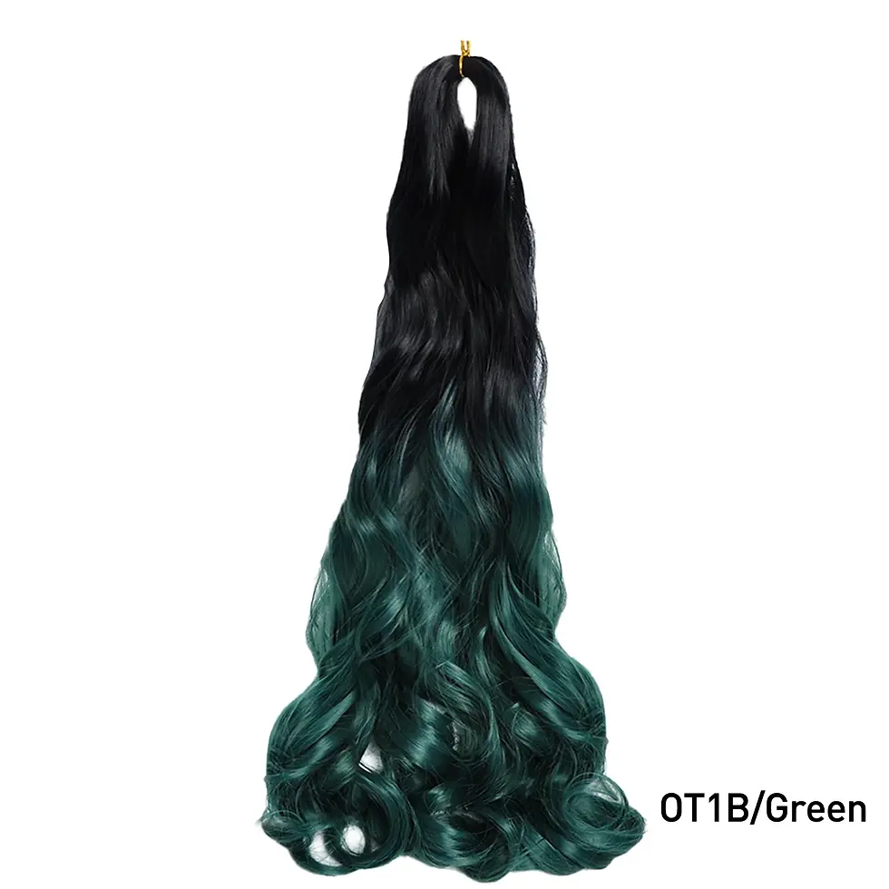 Thumbnail: French Curls Braiding Hair Extensions Synthetic Hair Loose Wave Spiral Curl