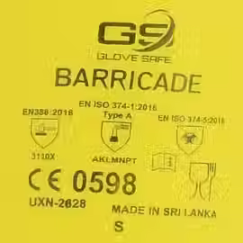 Thumbnail: 28 mil Yellow Latex w/ Blue Neoprene Chemical Gloves (1 Dozen Pairs) #UXN-2628