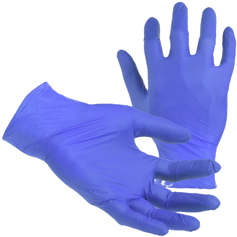 Thumbnail: Fitt 3.5 mil Blue Nitrile Disposable Glove #FT30