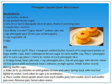 PINEAPPLE UPSIDE DOWN MINI CAKES RECIPE.