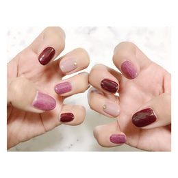 【ネイル】今回はこんな感じにしてみました♡