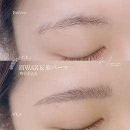 【眉WAX＆パーマ】毛流れを整えて、隙間を自然にカバー✨