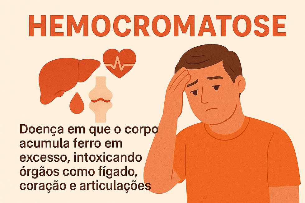 FERRITINA ALTA - PODE SER HEMOCROMATOSE