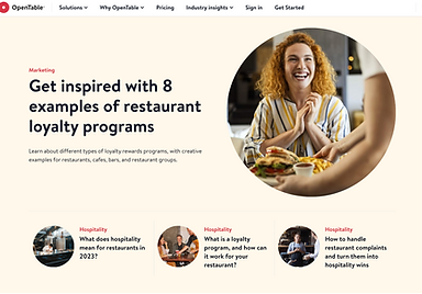 Restaurant resource center