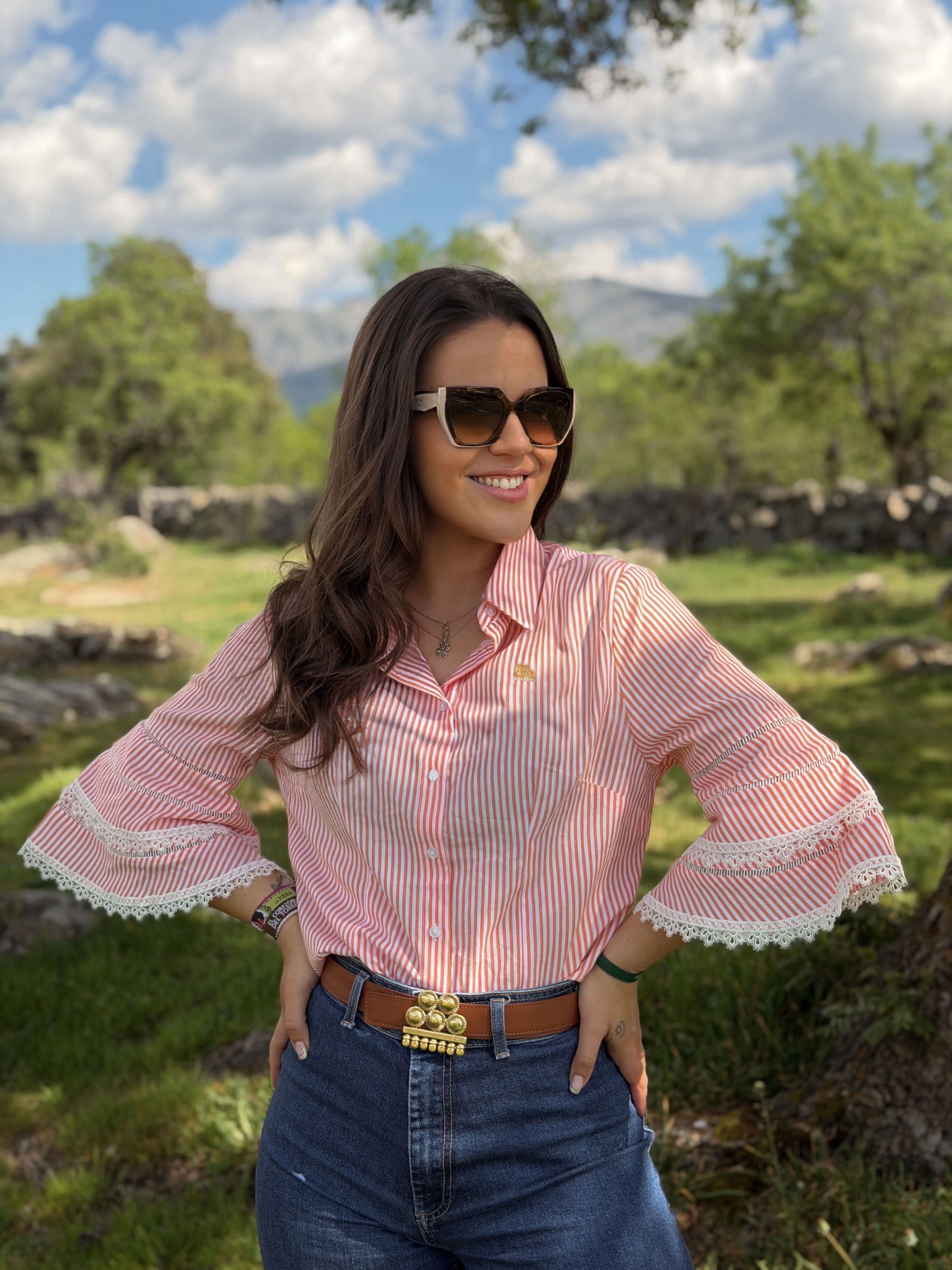 Camisa Flamenca Naranja