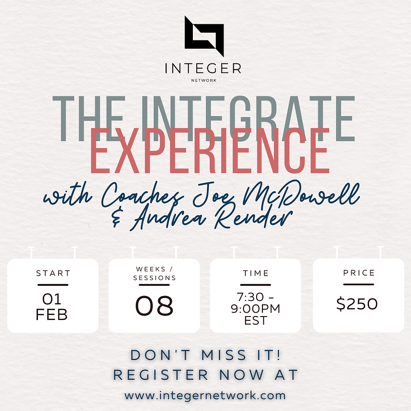 Integrate Experience with Coach Joe & Coach Andrea