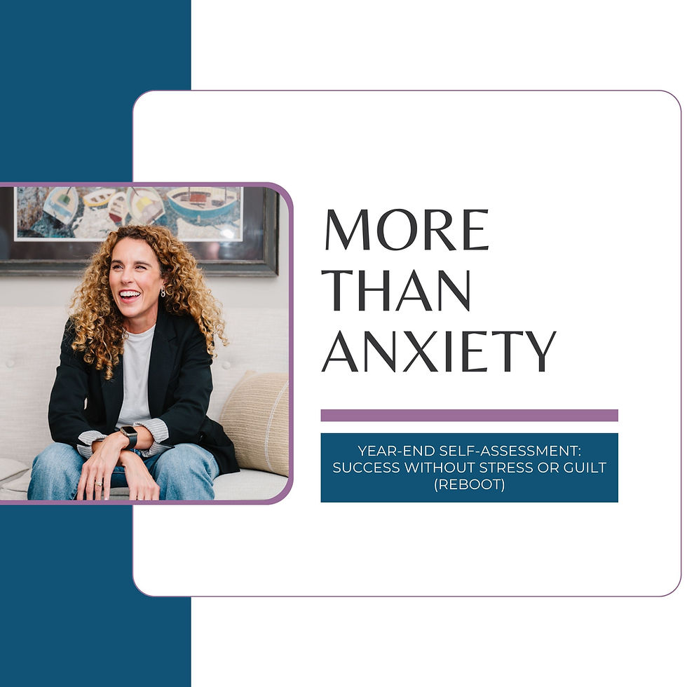 Episode 01 of the More Than Anxiety podcast featuring Coach Megan Devito