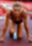 Elite athlete competing with mental focus and confidence