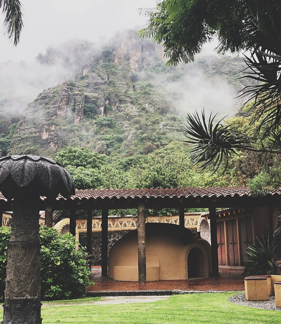 Sacred temazcal ceremony space at La Buena Vibra, part of the healing experience at Turning Point Retreat
