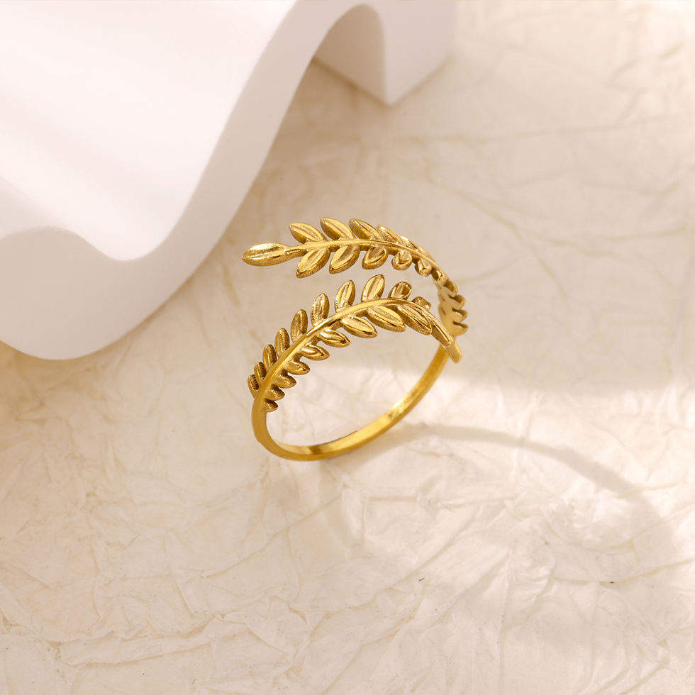 Thumbnail: Stainless Steel Zircon Geometric Rings For Women Luxury Evil Eye Gold Color Adju