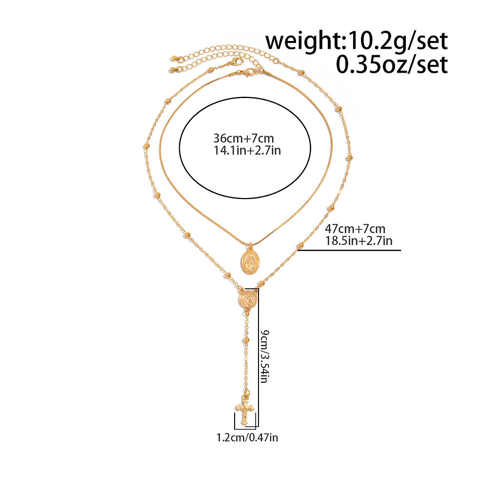 Thumbnail: Trendy Jesus Cross Pendant Choker Necklace for Women 2025 Colorful Crystal Chain