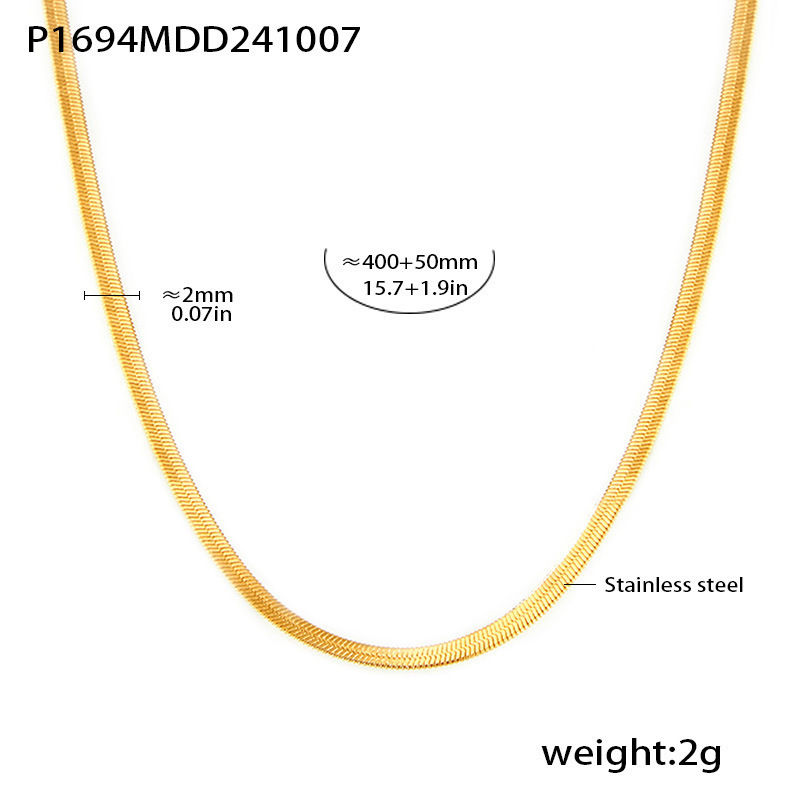 Thumbnail: Premium Stainless Steel Long Necklace Trendy Pig Nose Style Y Shape Drop Pendant