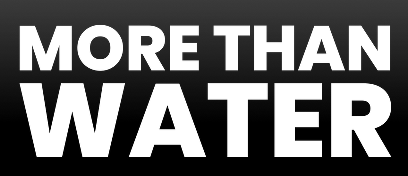 More Than Water Black Logo