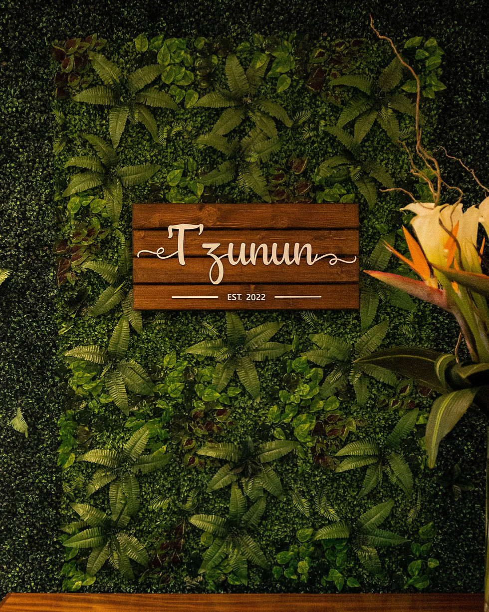 Photo of T'zunun entrance sign