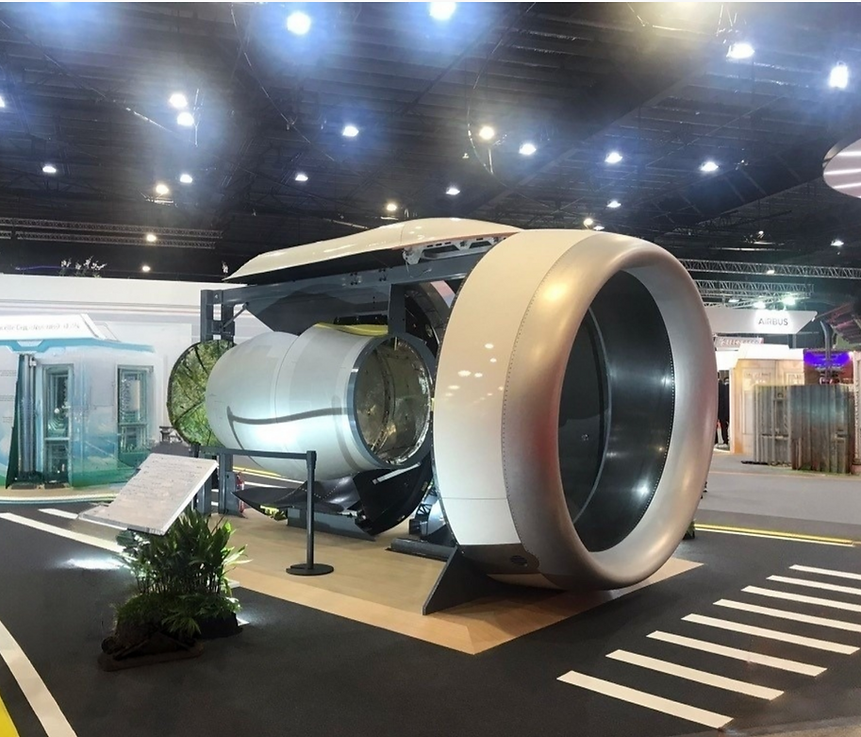 The Nacelle Exhibit at the Singapore Airshow