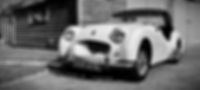 Triumph classic car black and white