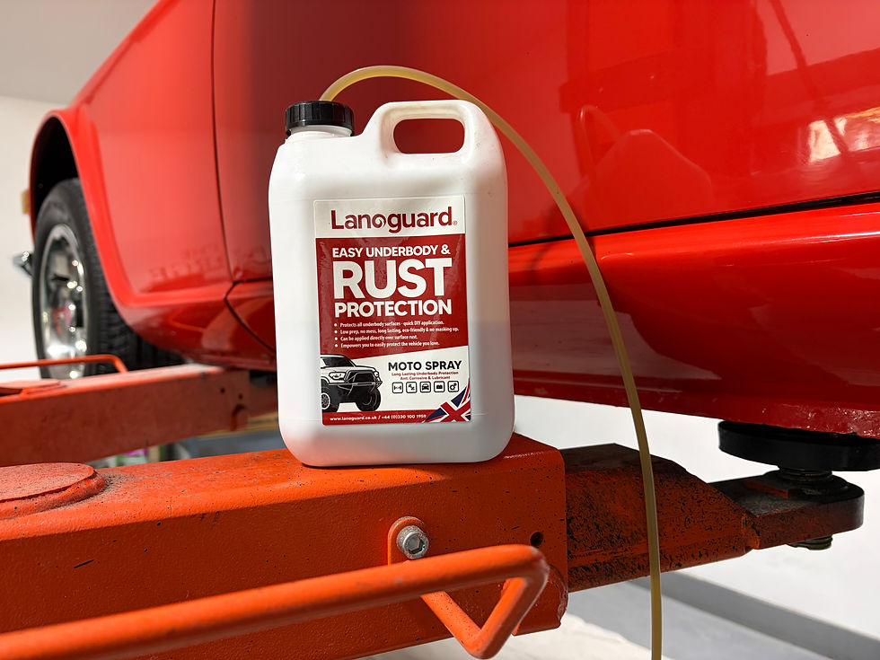 Lanoguard Applied: A Positive First Look at the Protected Triumph TR6 PI