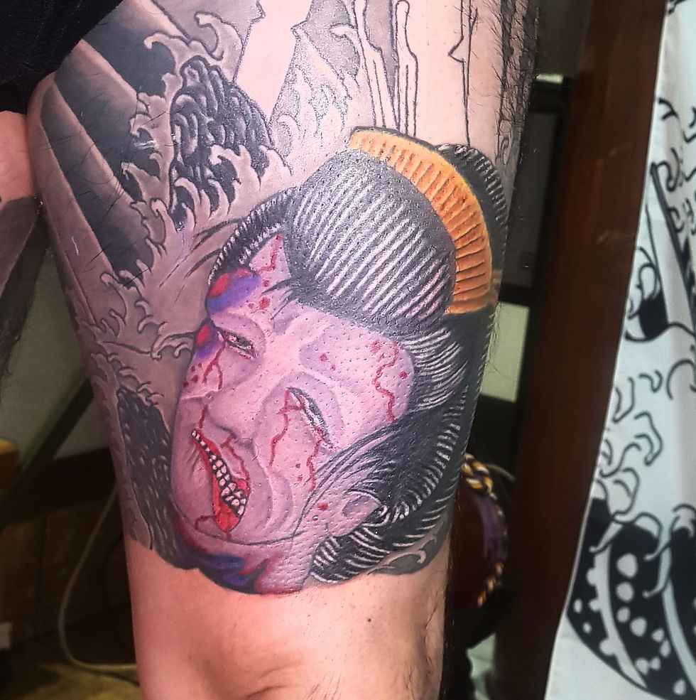 一宮 名古屋 愛知 タトゥー 刺青 彫師 生首