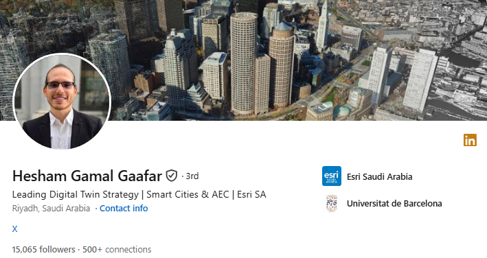 هشام جمال جعفر على لينكدإن