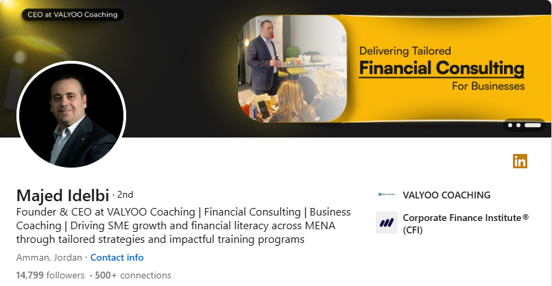 ماجد إدلبي على لينكدإن