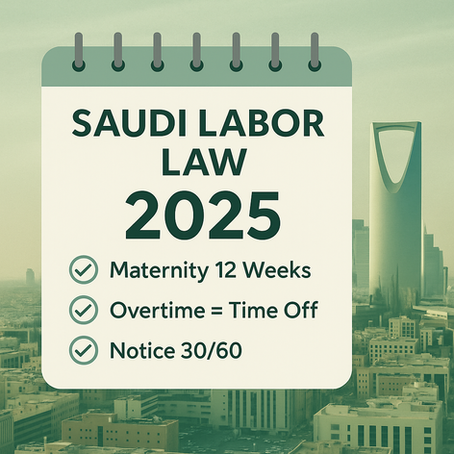 Saudi Labor Law Amendments - 2025