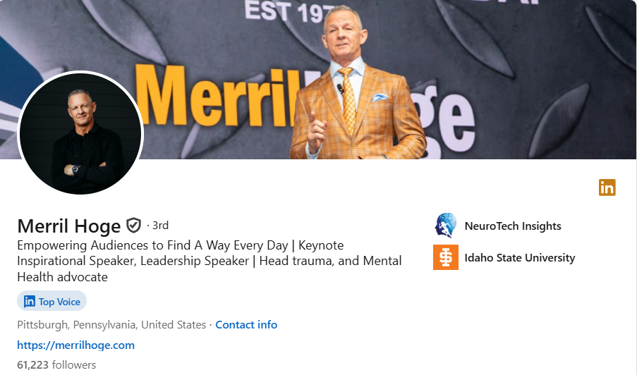 Merril Hoge on LinkedIn