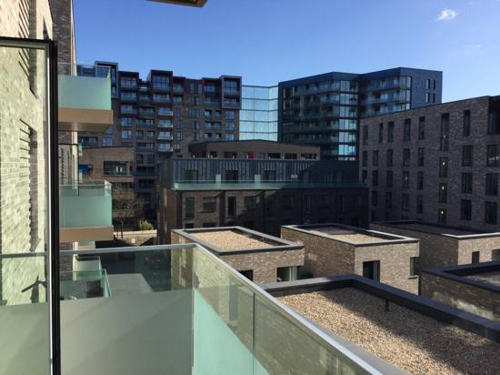 Balcony view from a Countryside apartment in Greenwich Millennium Village London