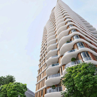 snagging inspection triptych southbank, thameside, london - exterior western tower southwark