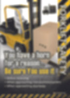 Forklift Horn Safety Posters