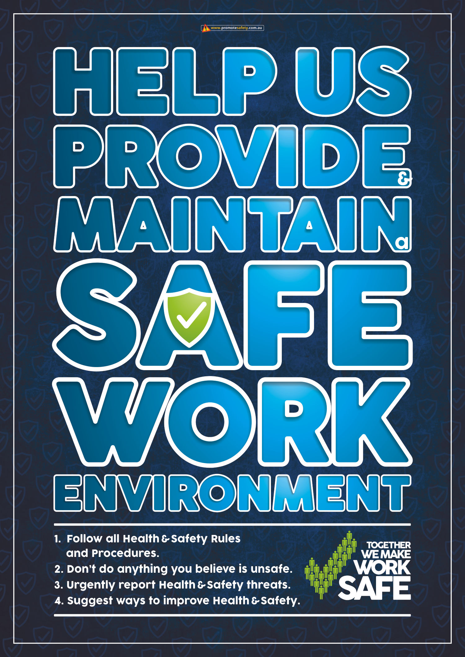 Help Us Provide a Safe Work Environment #2 Safety Posters