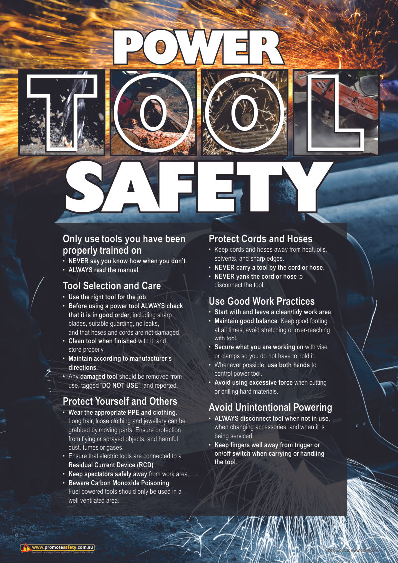 Power Tools Safety Posters