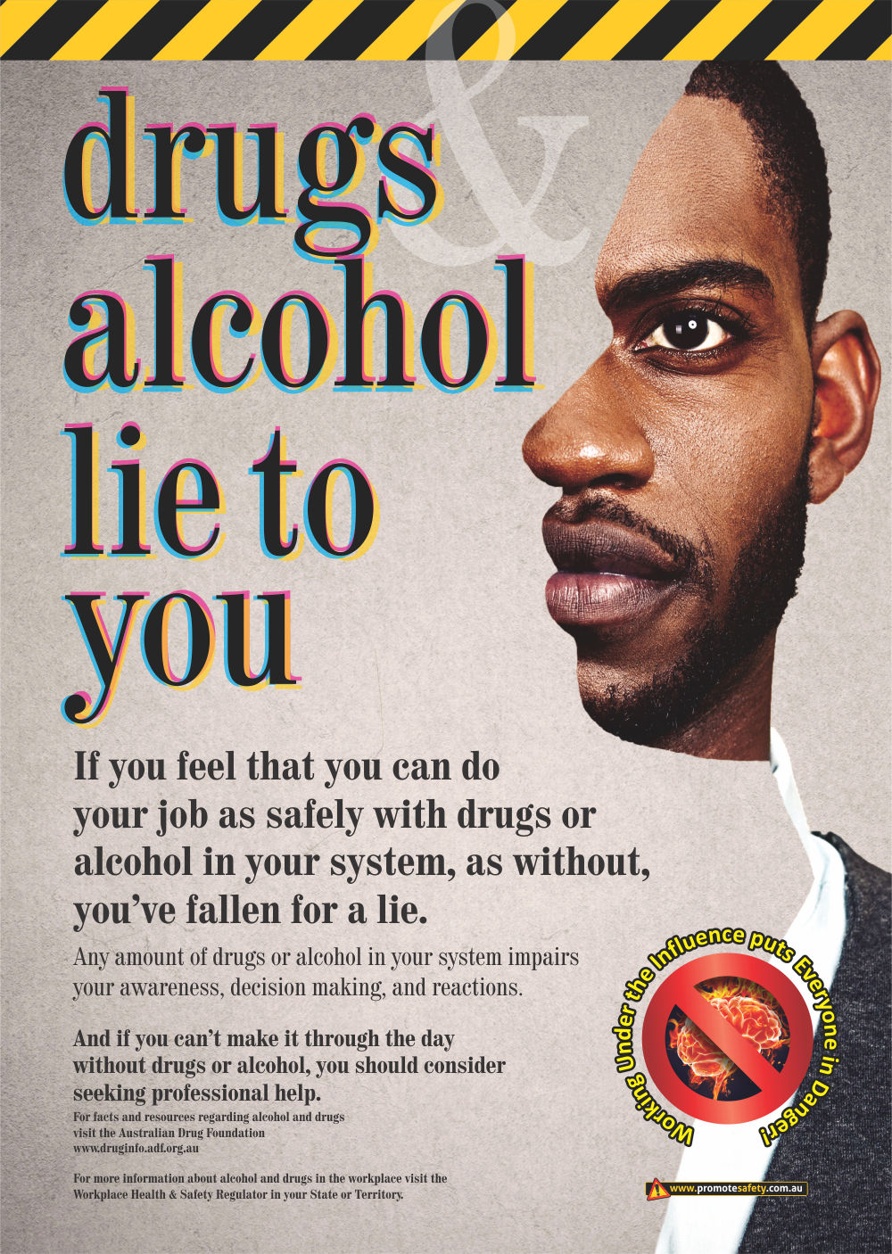Drugs & Alcohol Lie to You Safety Posters