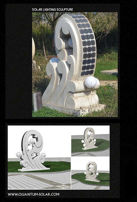 solar lighting sculptural