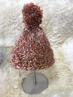Red Knit Hat by Pat Stone
