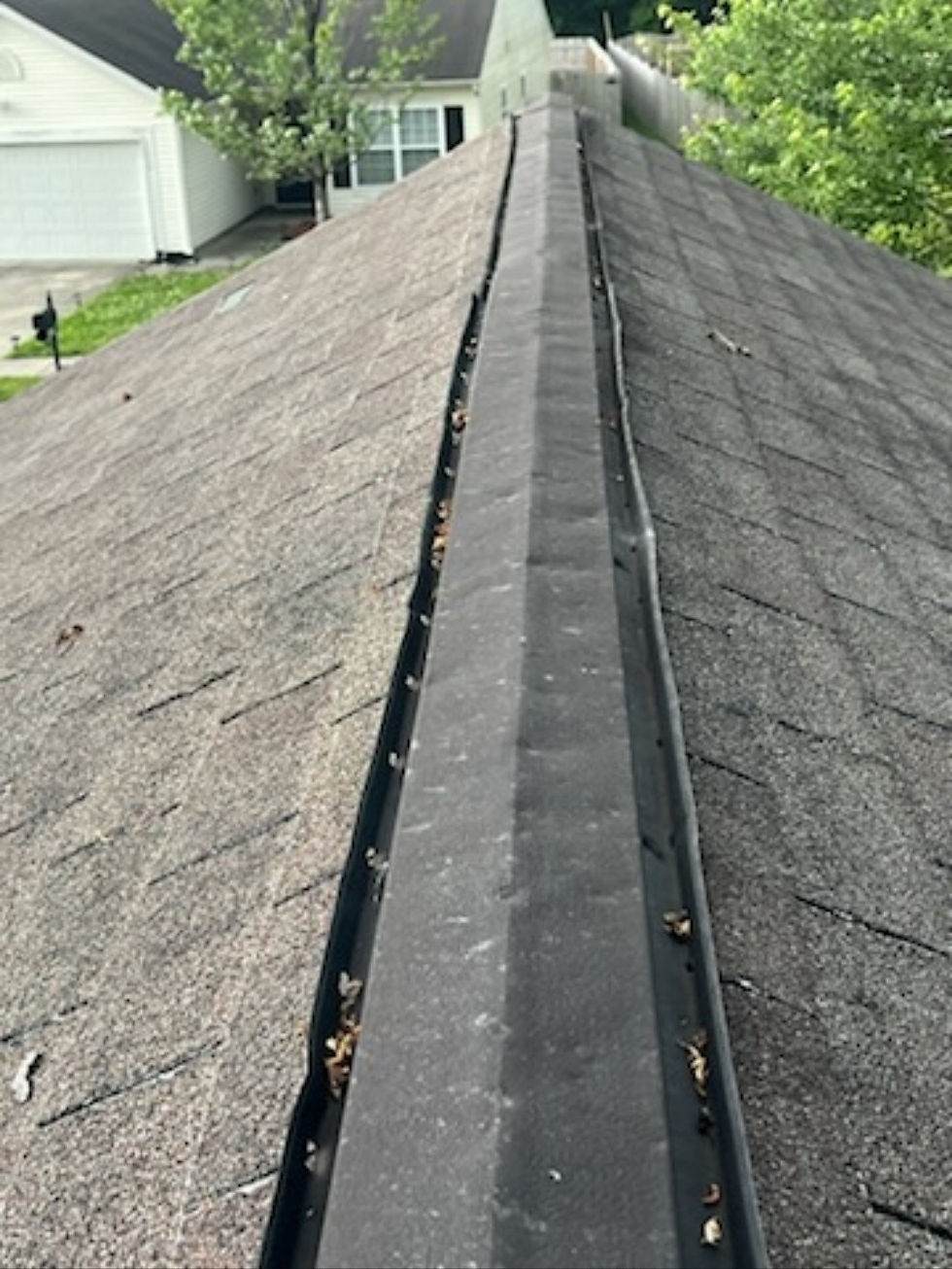 Hail Damaged 3 tab shingles on residential roof
