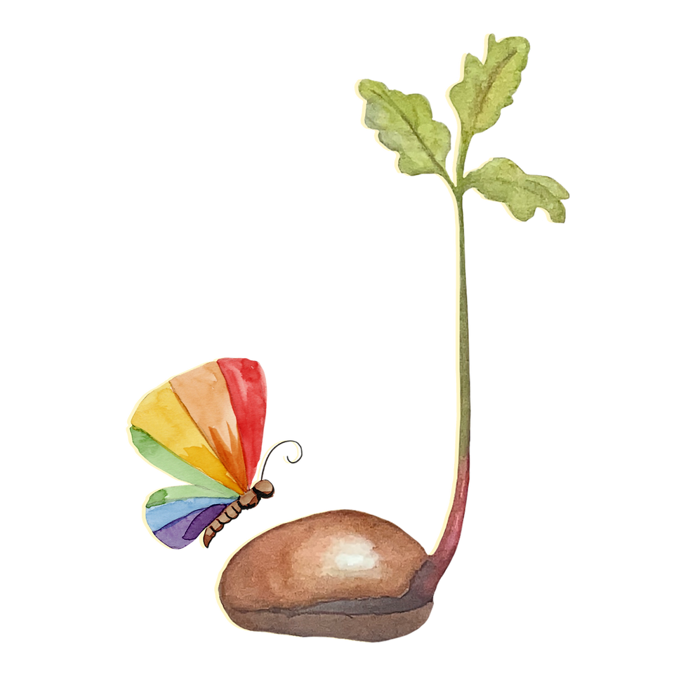 Acorn to Oak Simple Logo