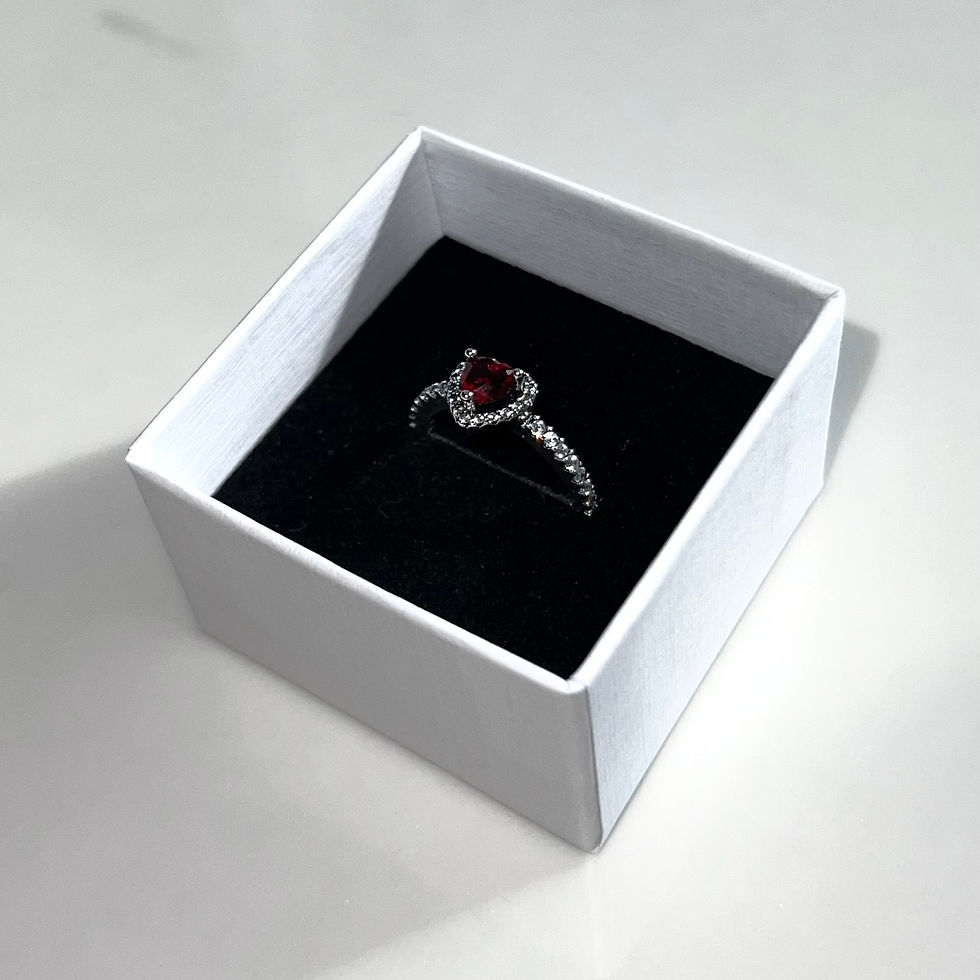 Miniatura: Pierścionek ADORE / red