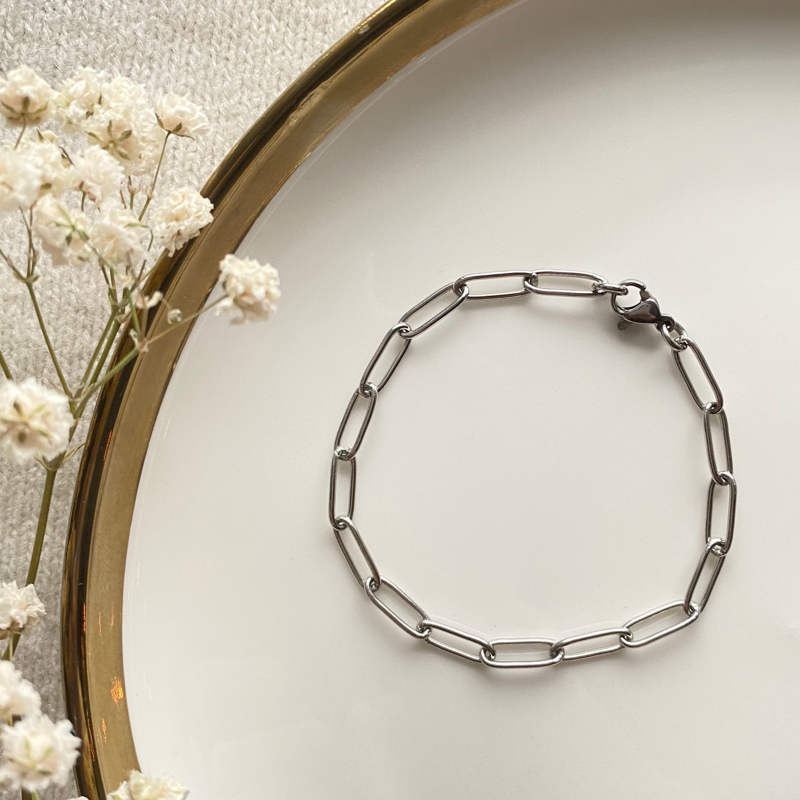 Bransoletka CHAIN / silver, large