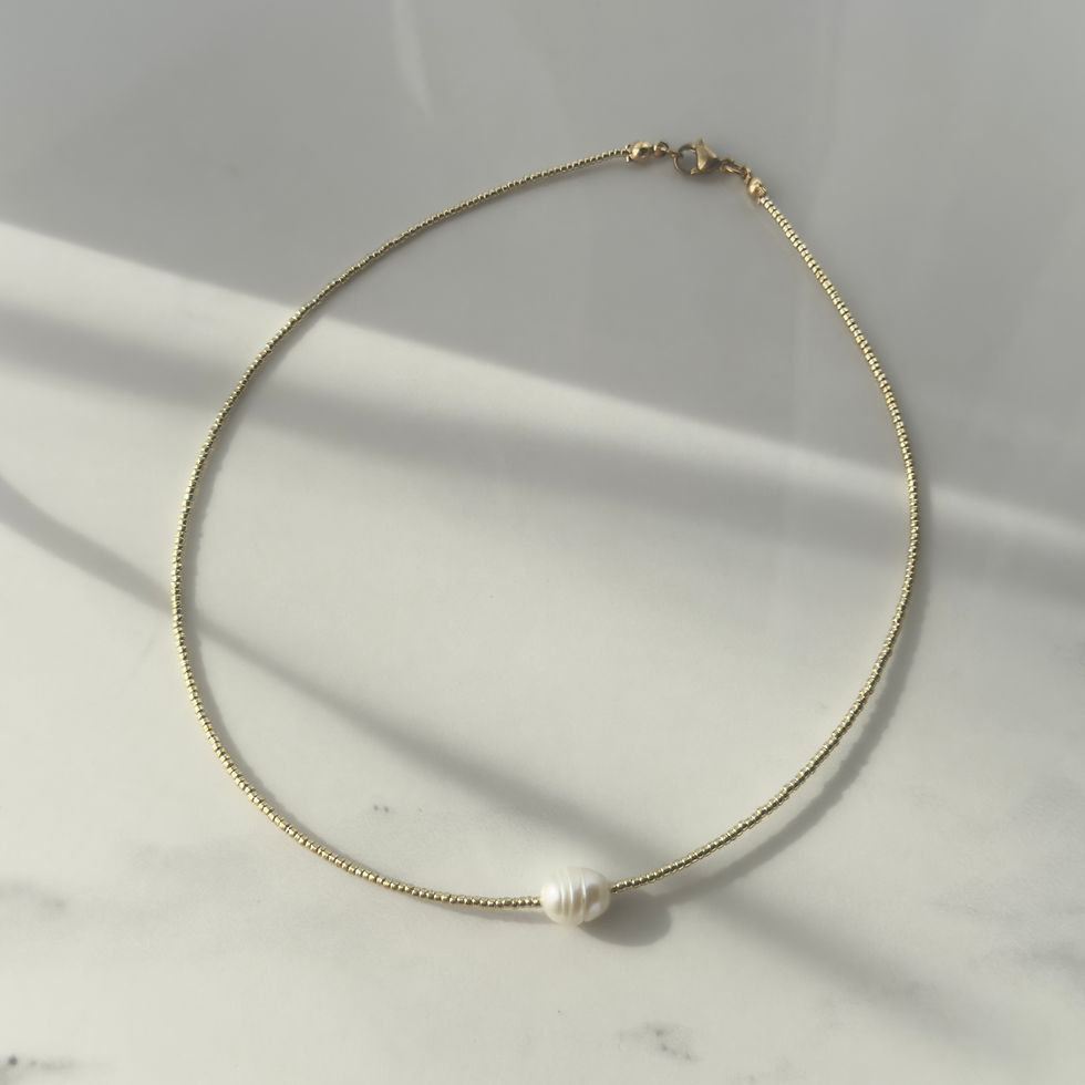 Miniatura: Naszyjnik PEARL / gold