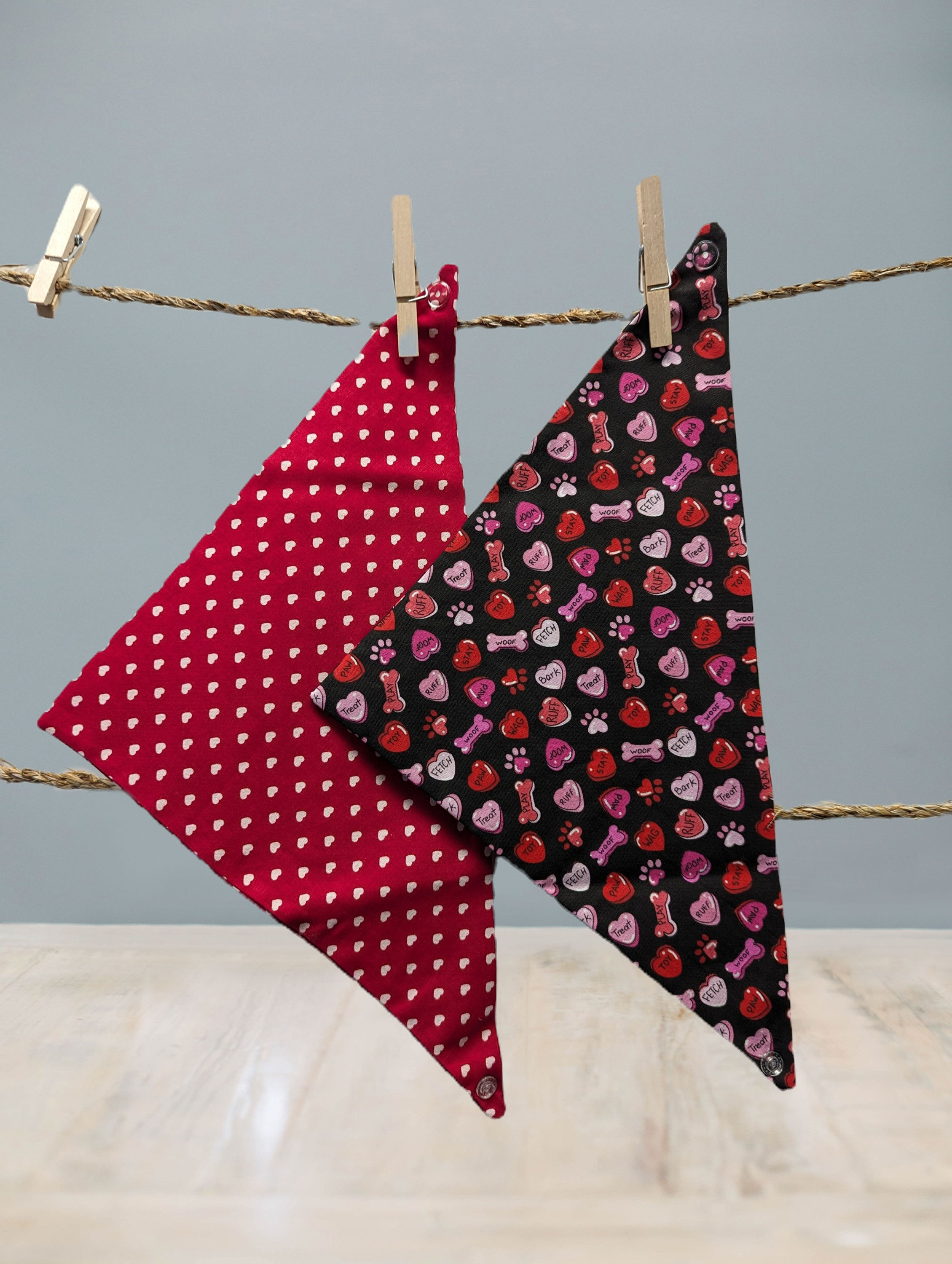 Valentine's Day Bandanas and Bowties