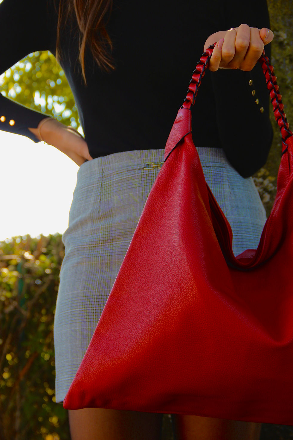 Red bag, Tirrena leather Lonigo Vicenza