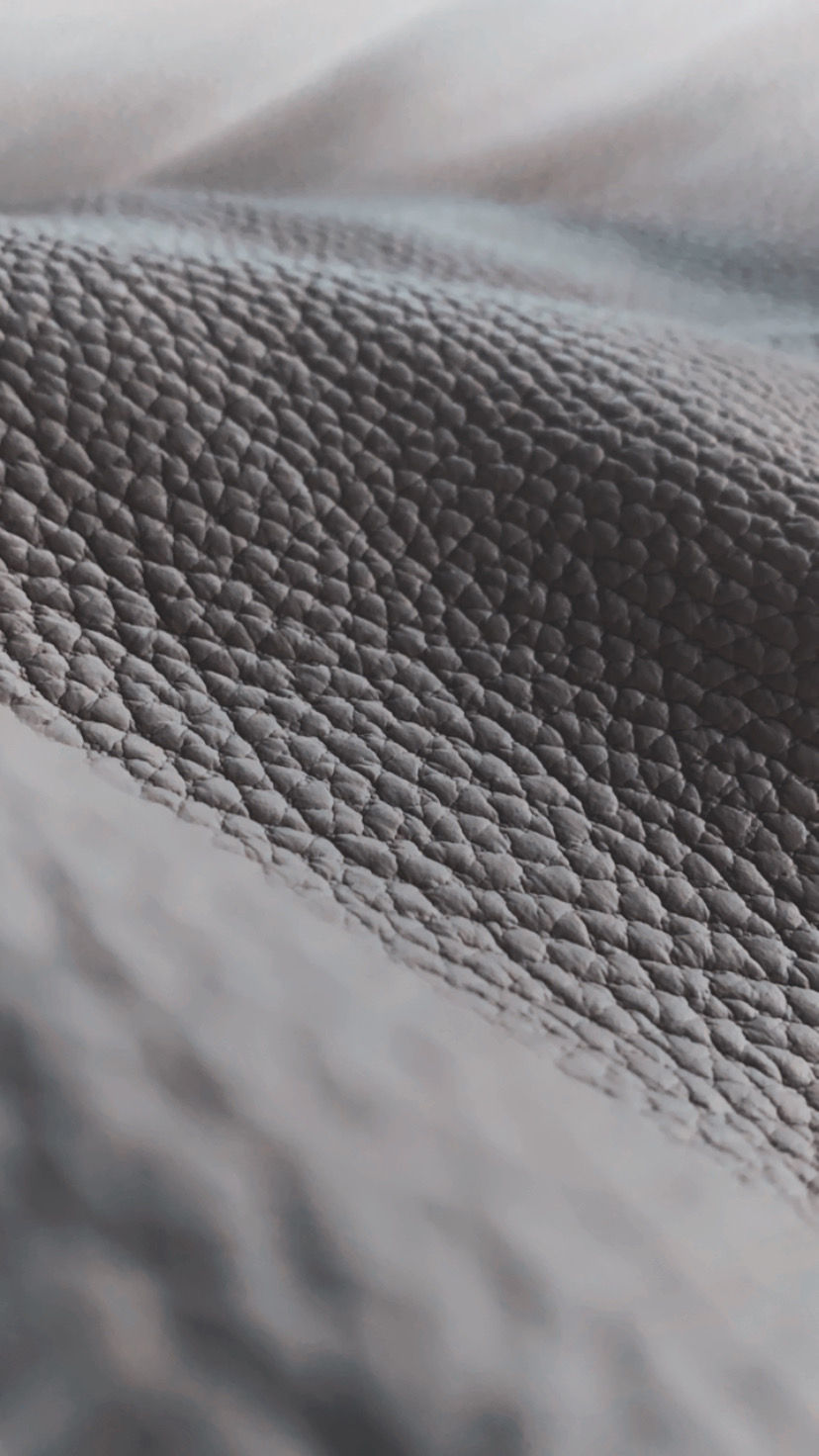 Grey finished leather by Tirrena Lonigo Vicenza