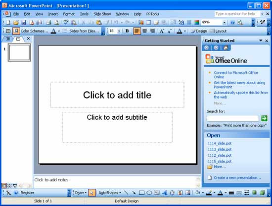 Tworzenie prezentacji powerpoint
